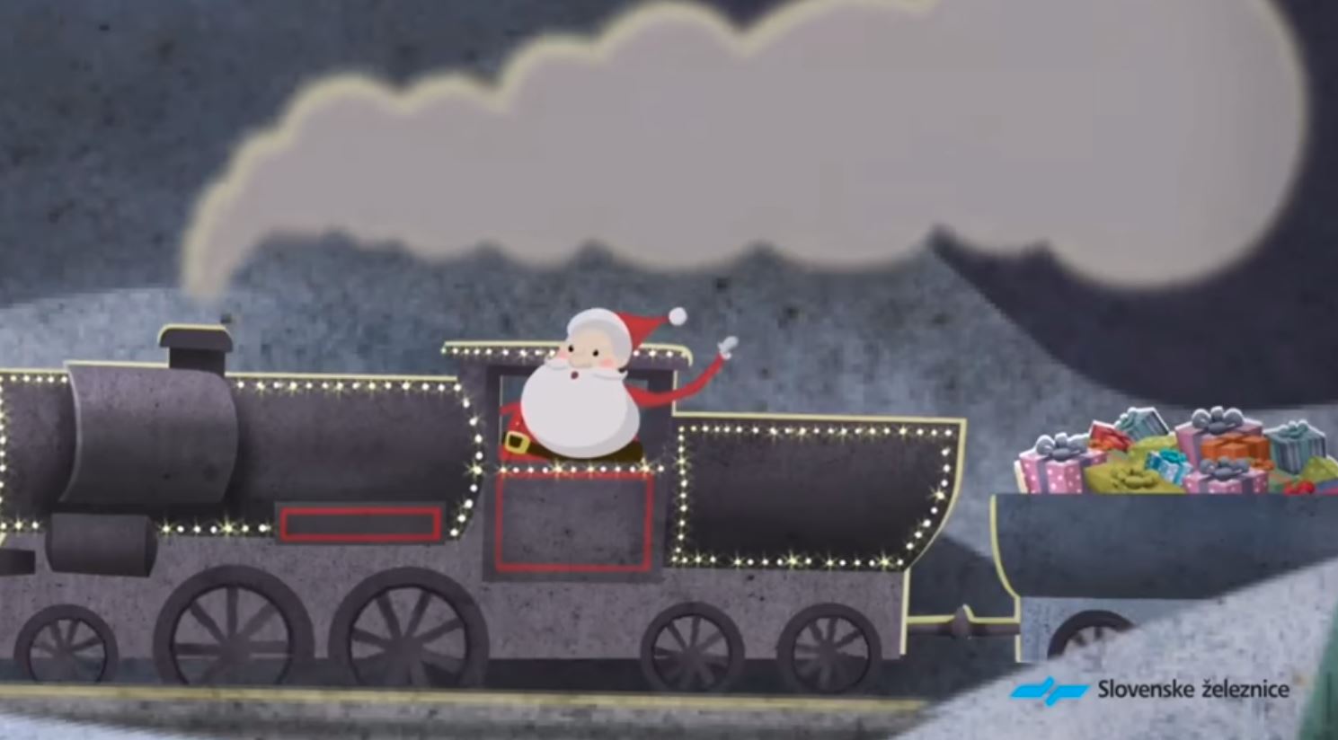 Božičkov vlak animacija