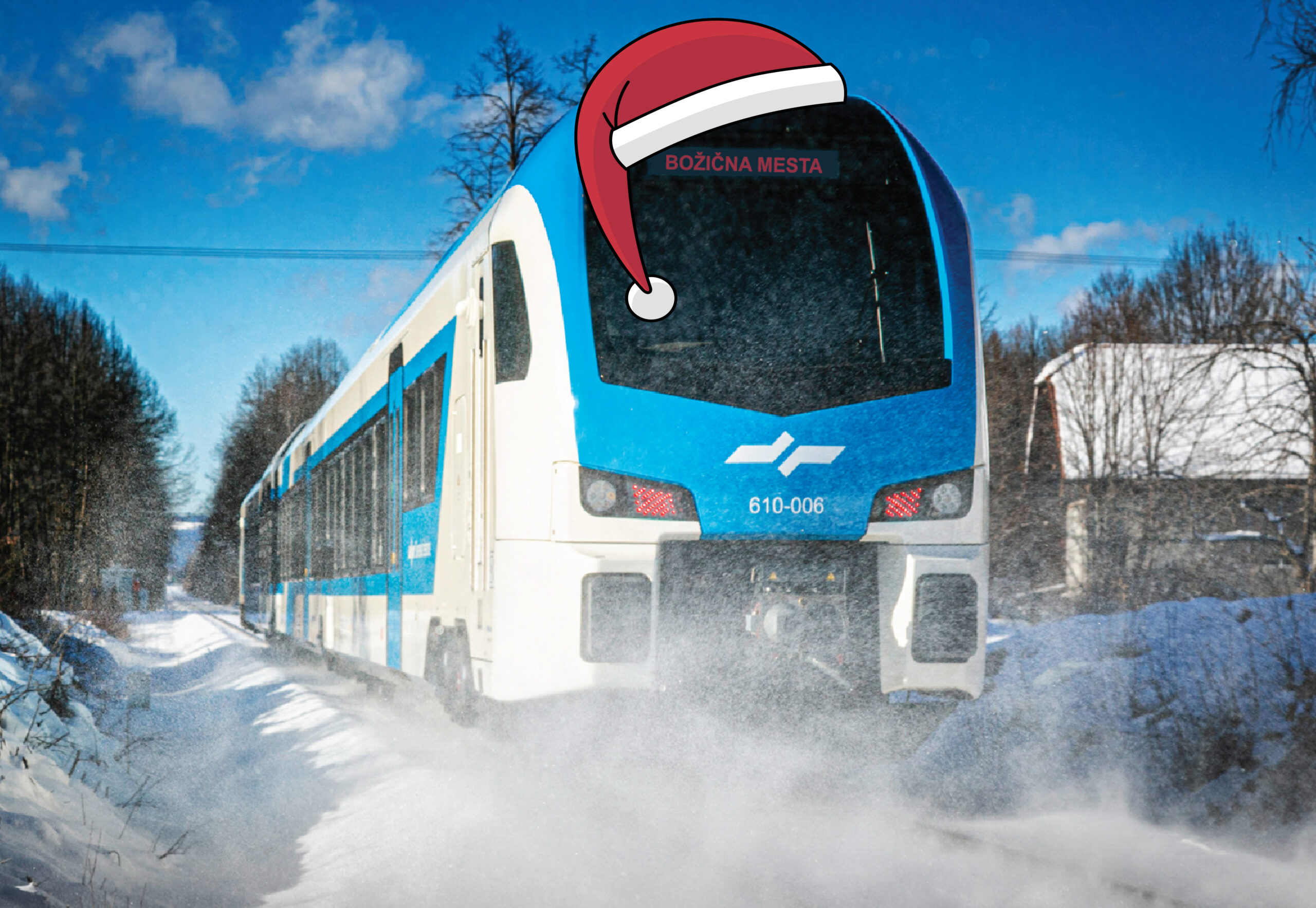 Stadler in božična kapa.